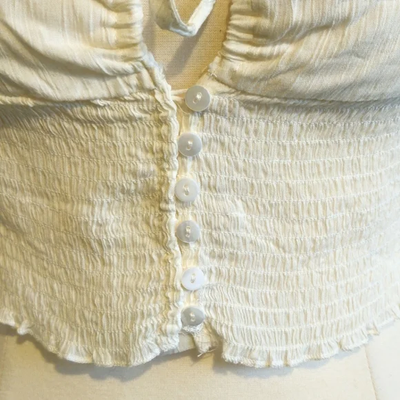 Pacsun Smocked Crop Top - Picture 4 of 7